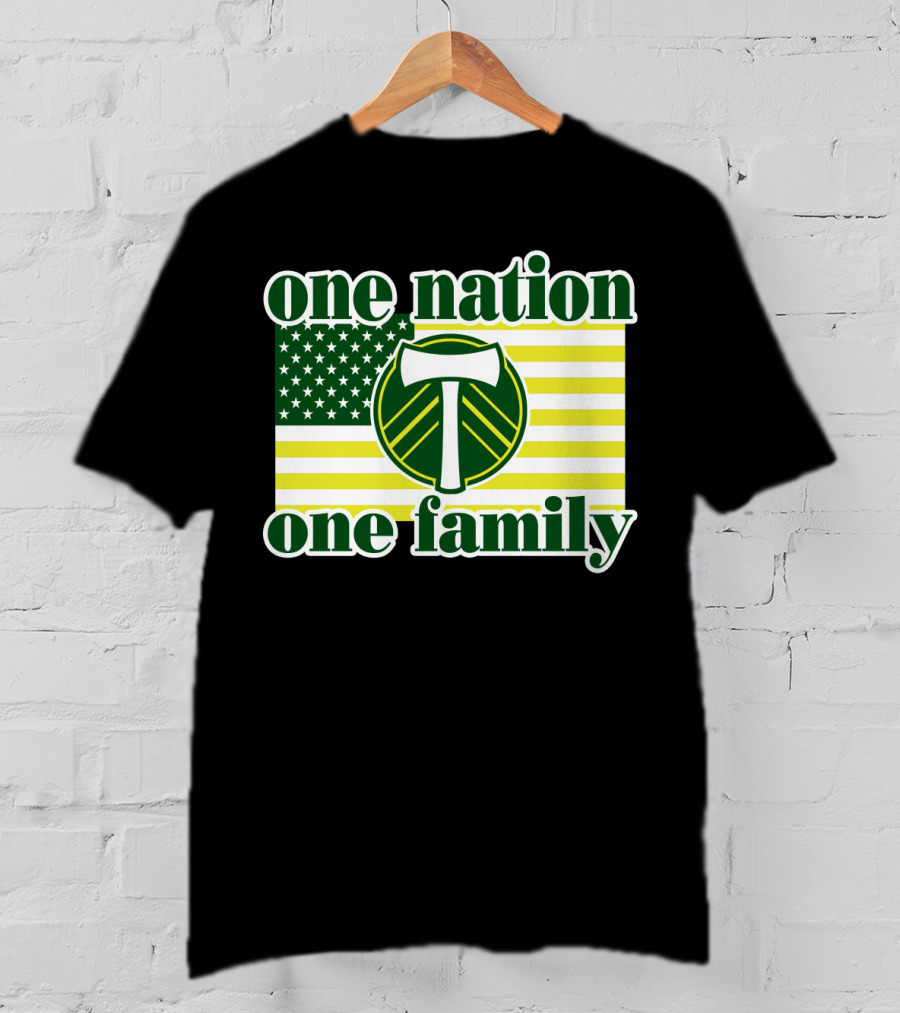 One Nation One Family 122 Portland Timbers T-Shirt
