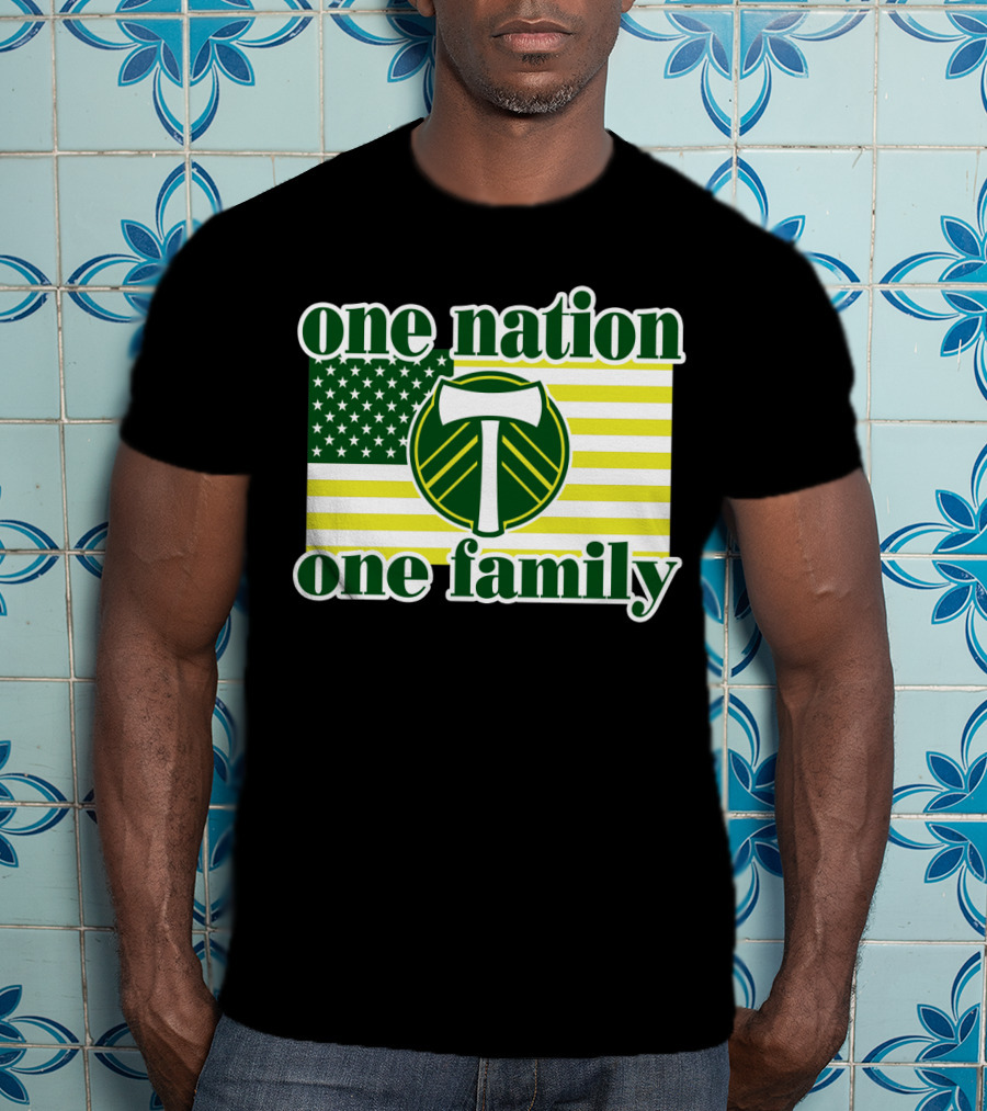 One Nation One Family 122 Portland Timbers T-Shirt