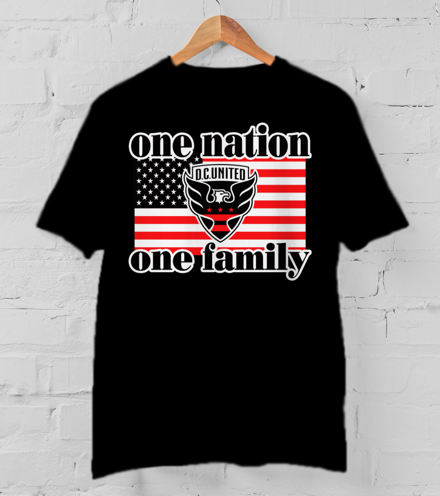 One Nation One Family Dc United American Flag T-Shirt