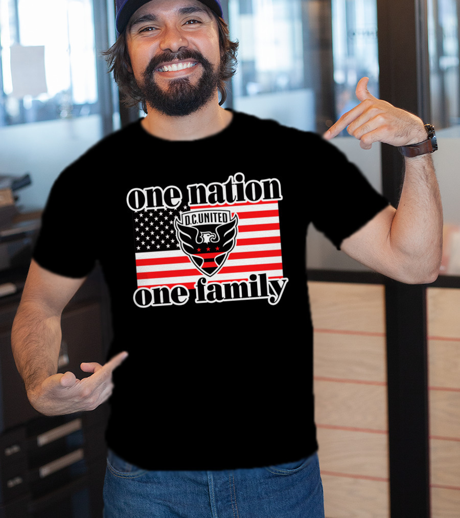 One Nation One Family Dc United American Flag T-Shirt