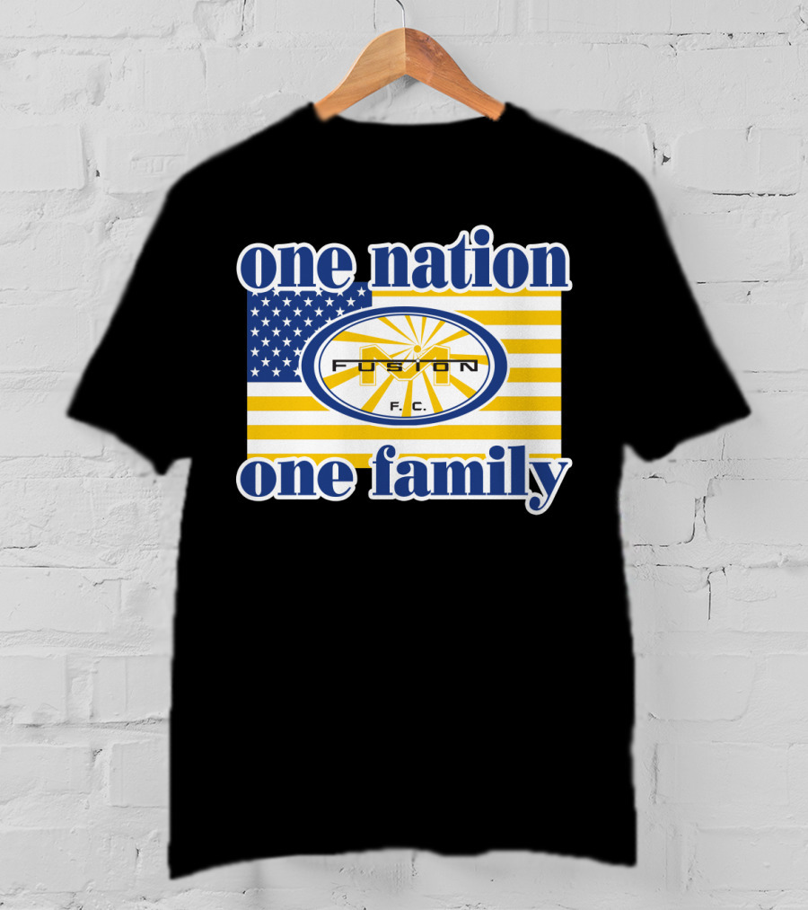 One Nation One Family Fusion F.c. Miami 137 American Flag T-Shirt