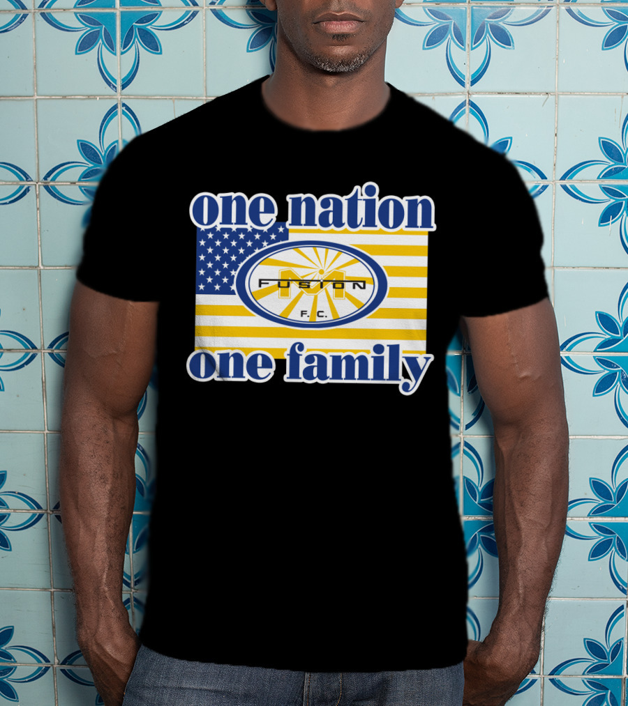 One Nation One Family Fusion F.c. Miami 137 American Flag T-Shirt