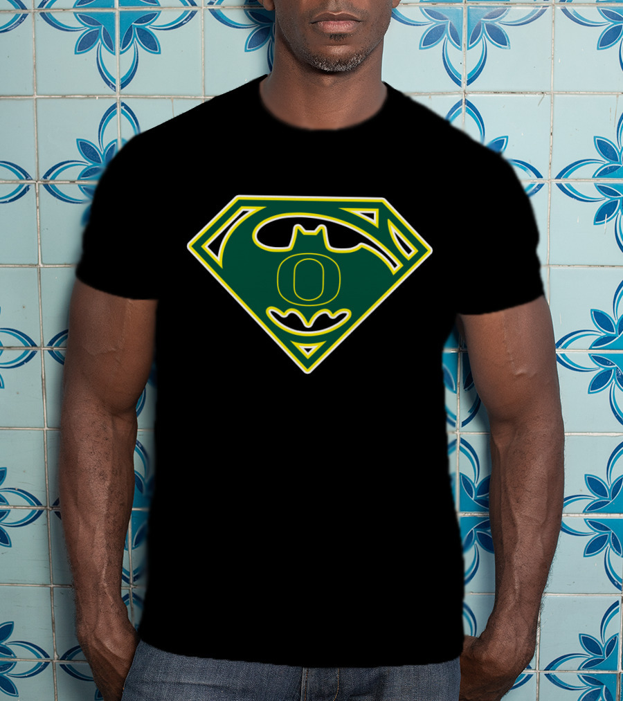 Oregon Ducks Batman Superman T-Shirt