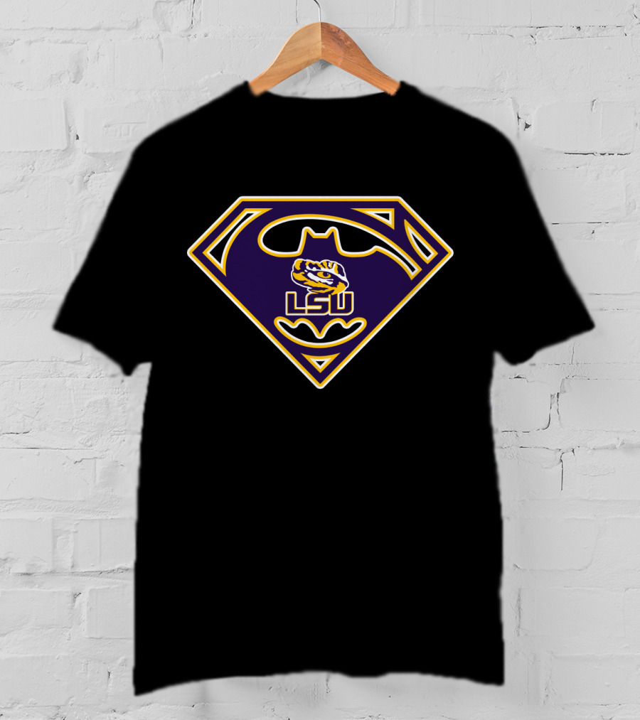 Lsu Tigers Batman Superman T-Shirt