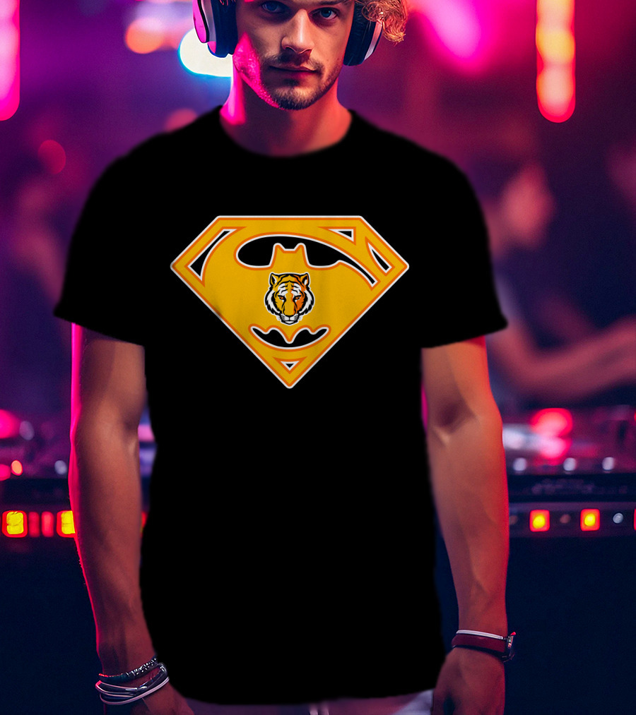 Depauw Tigers 80 Superman Batman T-Shirt