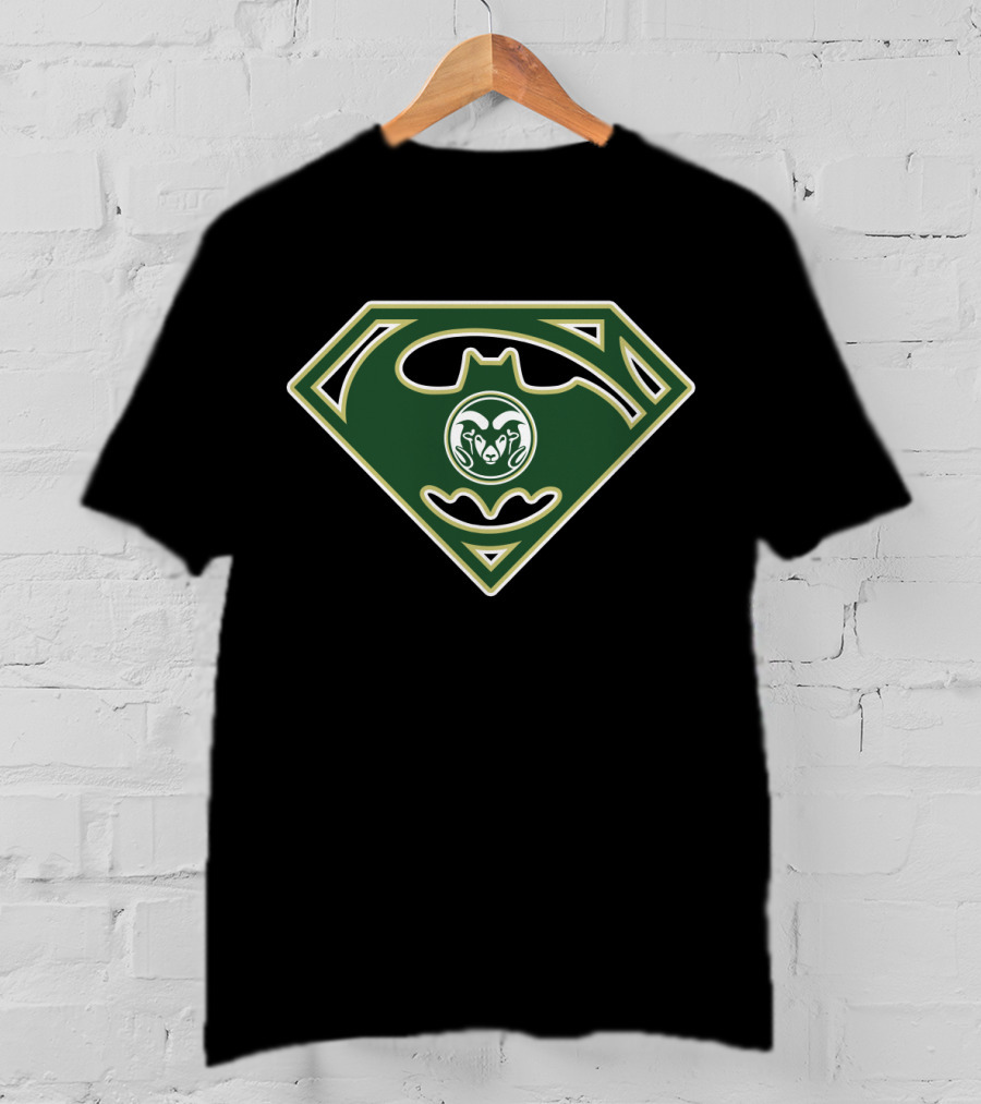 Colorado State Rams Batman Superman Logo Mix T-Shirt