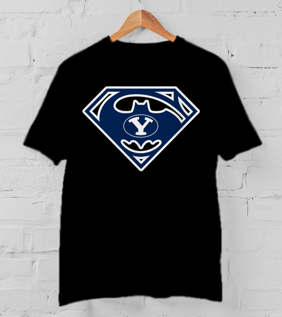 Byu Cougars 88 Superhero Logo Fusion T-Shirt