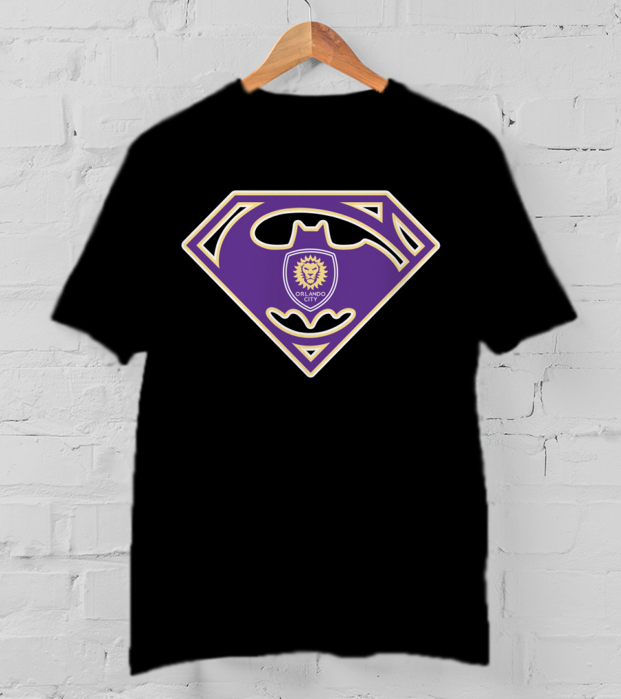 Orlando City Sc Crest With Bat And Shield Symbol T-Shirt