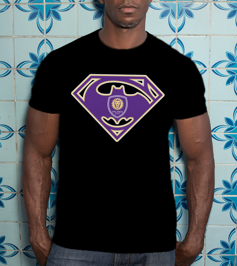 Orlando City Sc Crest With Bat And Shield Symbol T-Shirt