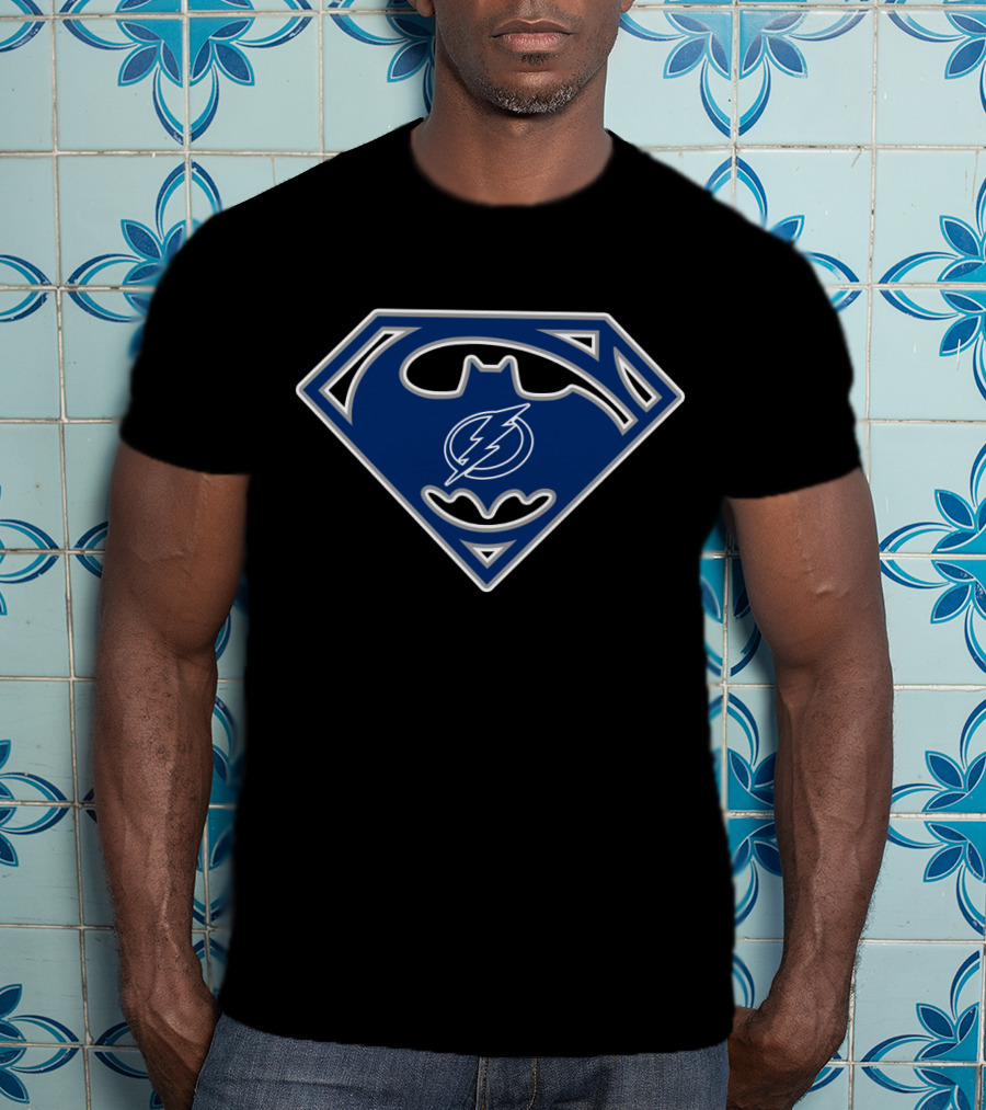 Tampa Bay Lightning Superman Batman T-Shirt
