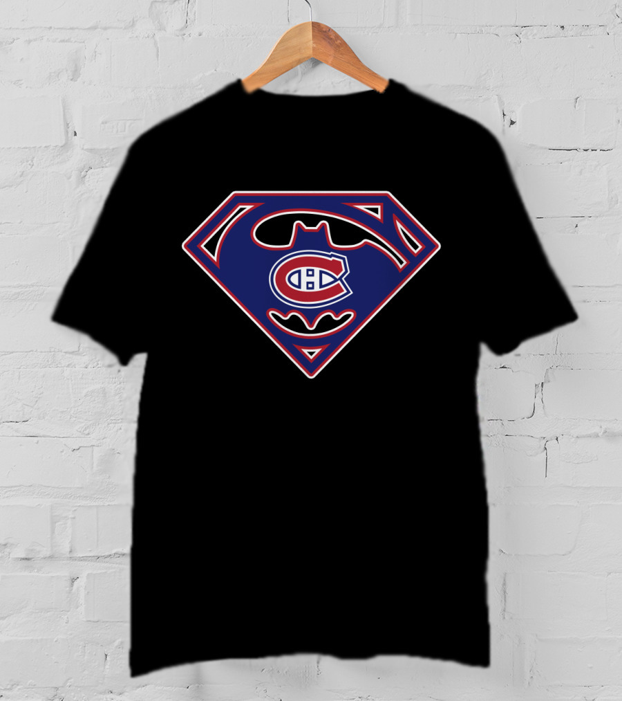 Montreal Canadiens Superman Batman Logo 145 T-Shirt