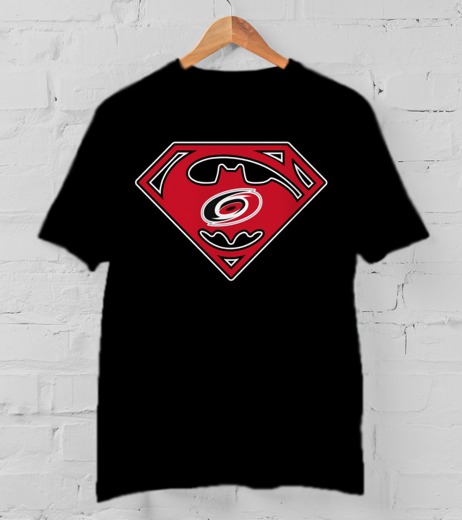 Bat Symbol Carolina Hurricanes Logo Superhero T-Shirt