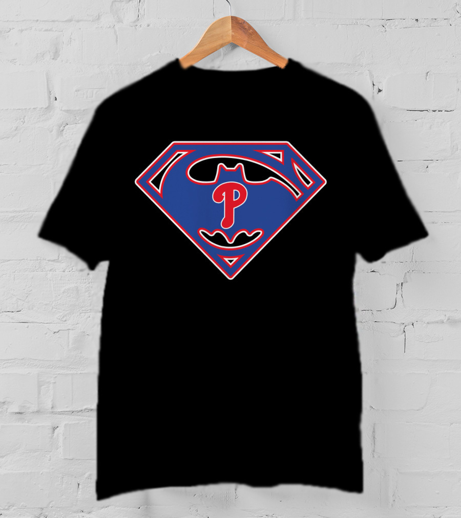 Superman Batman Phillies T-Shirt