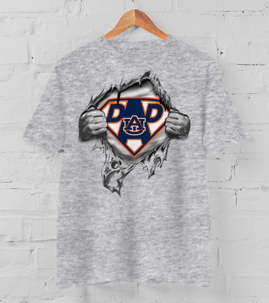 Auburn University Dad Superhero T-Shirt