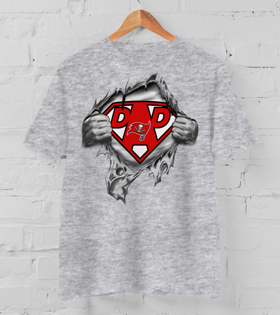 Dad Superhero Tampa Bay Buccaneers T-Shirt