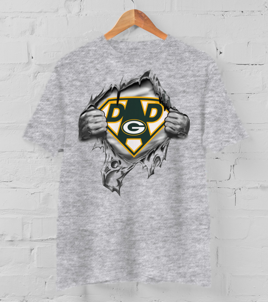 Super Dad Green Bay Packers Fan Symbol T-Shirt