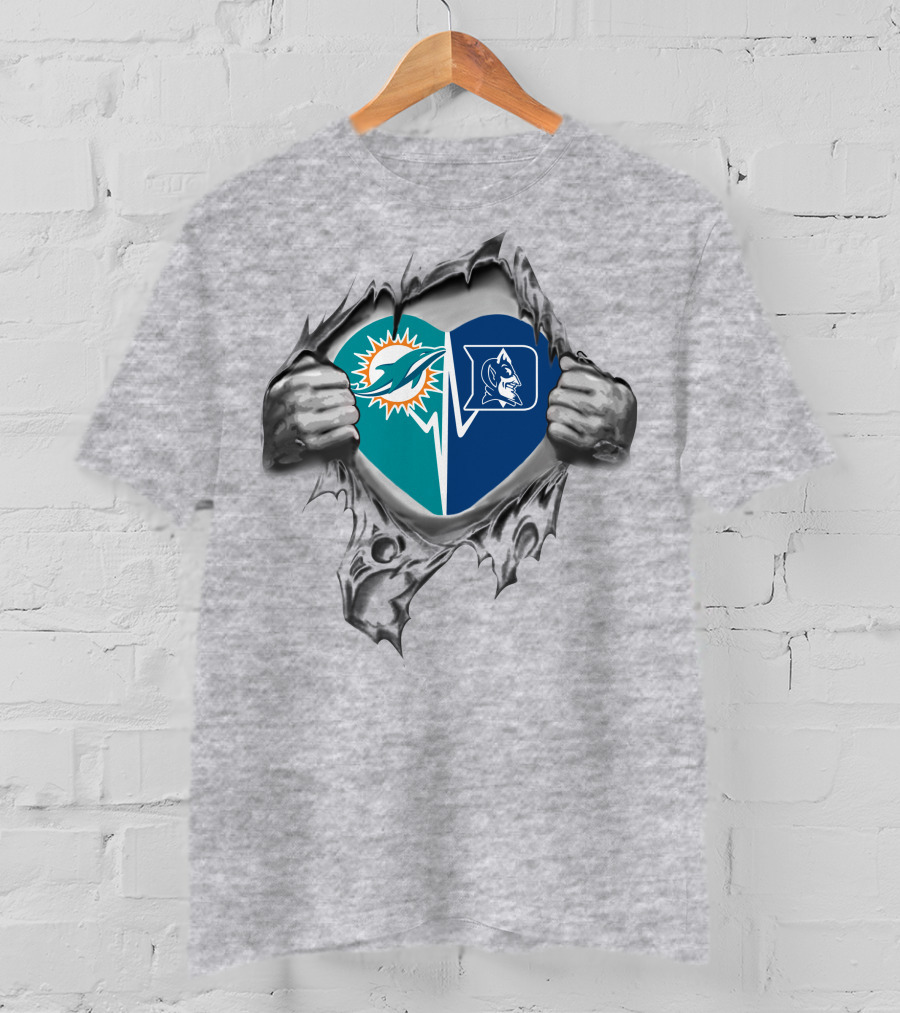 Dolphins Duke Heart Loyalty Fusion T-Shirt