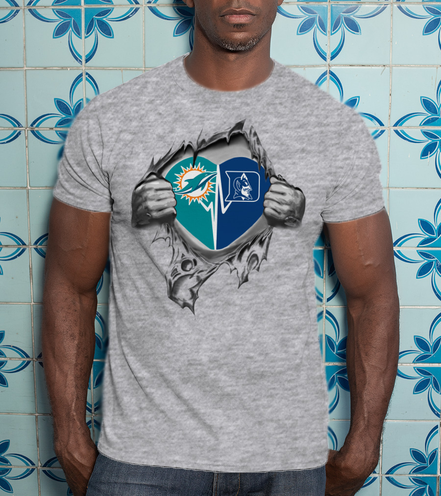 Dolphins Duke Heart Loyalty Fusion T-Shirt