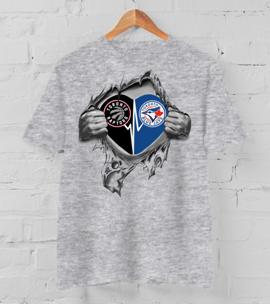 Toronto Raptors Blue Jays It's In My Heart T-Shirt