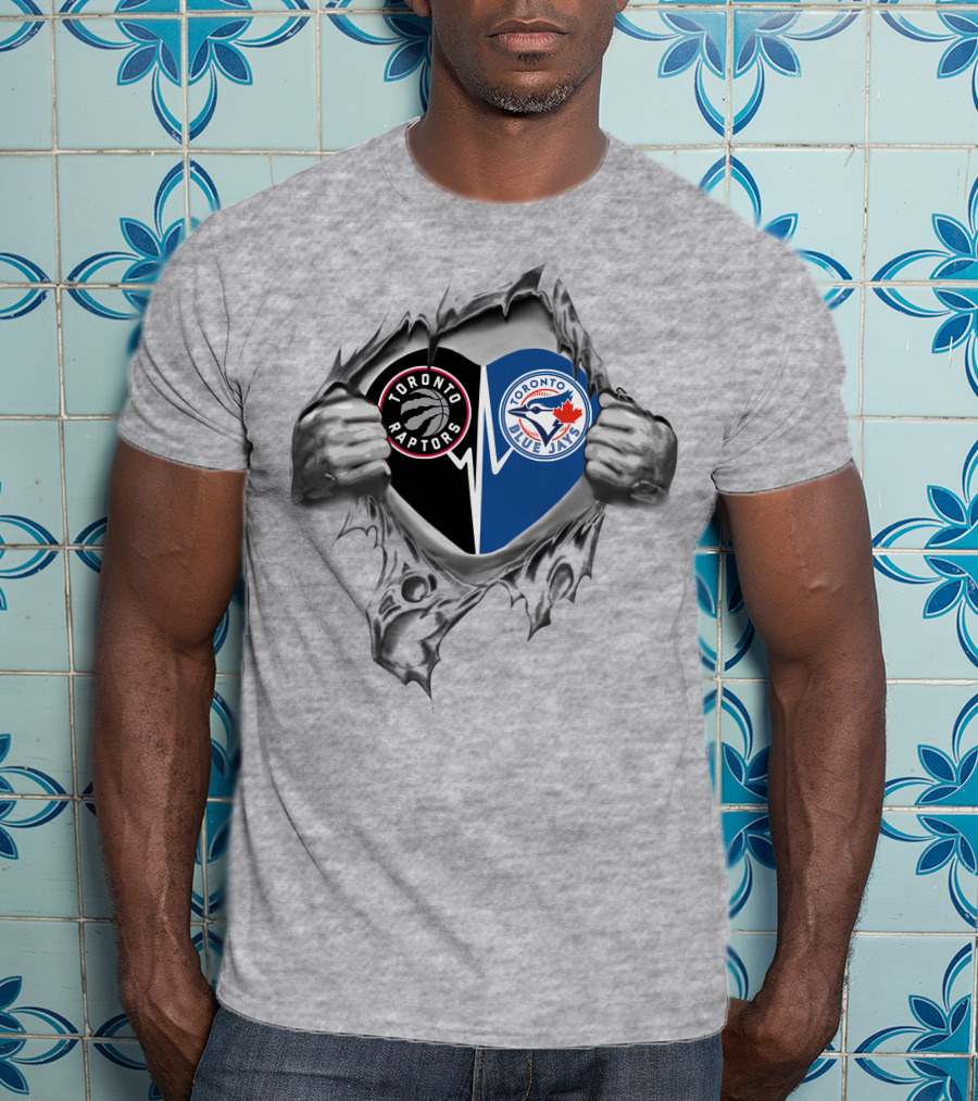 Toronto Raptors Blue Jays It's In My Heart T-Shirt