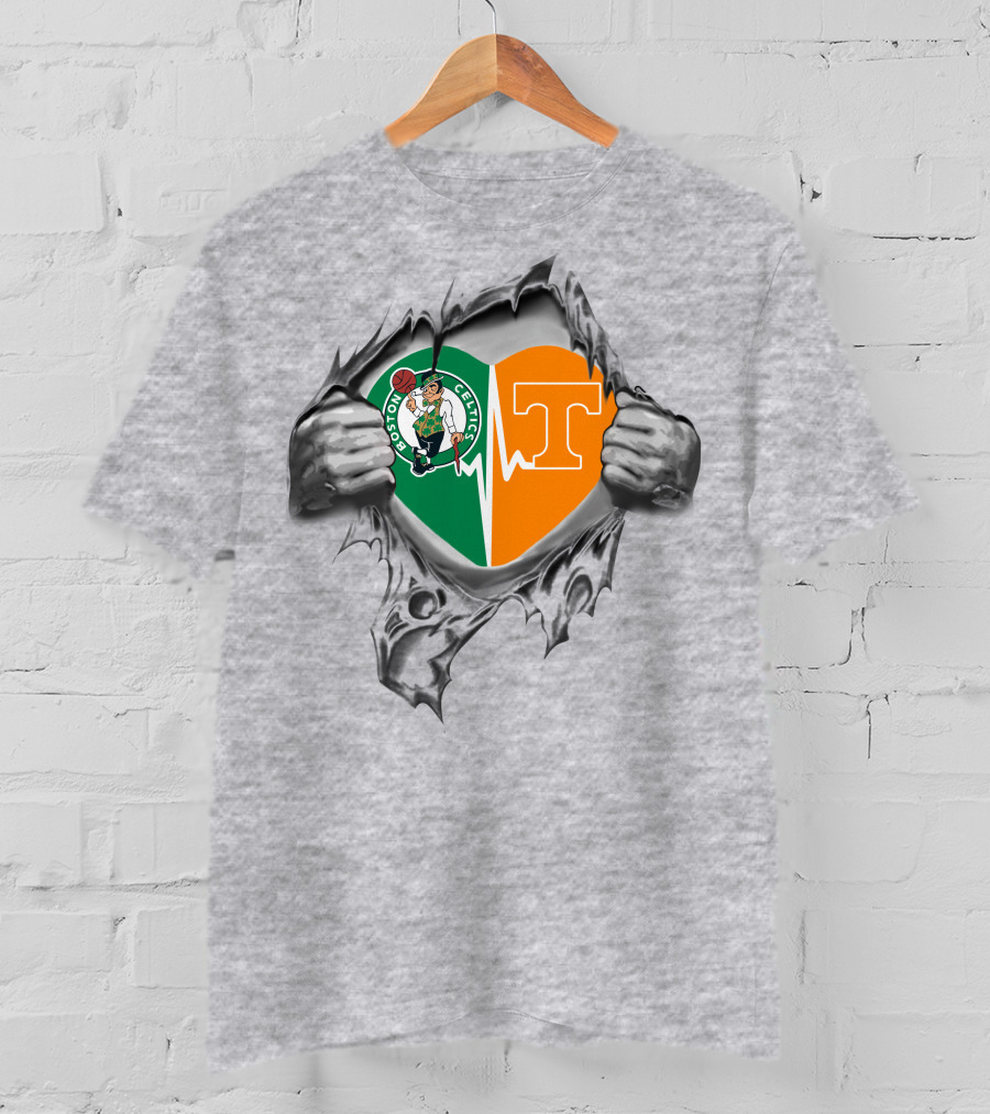 Boston Celtics Tennessee Heartbeat Unveiled T-Shirt