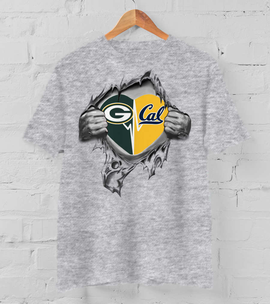 Packers G Cal Heart Unveiled By Ripping Hands T-Shirt