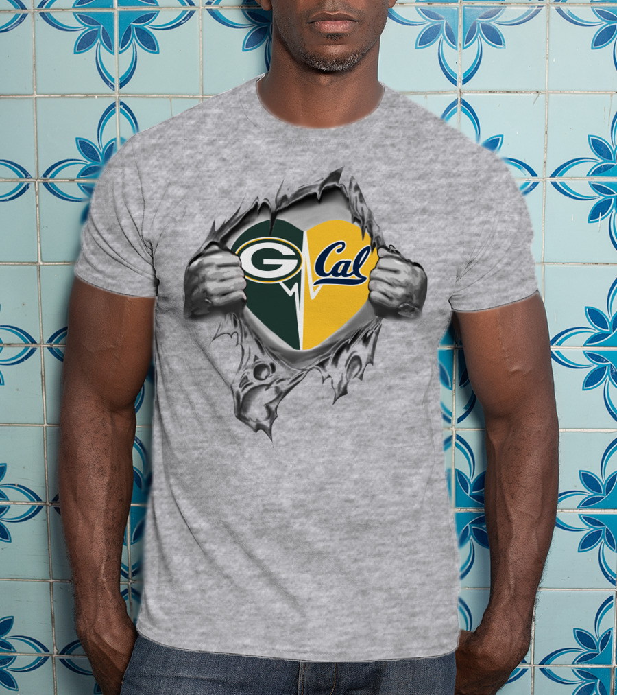 Packers G Cal Heart Unveiled By Ripping Hands T-Shirt