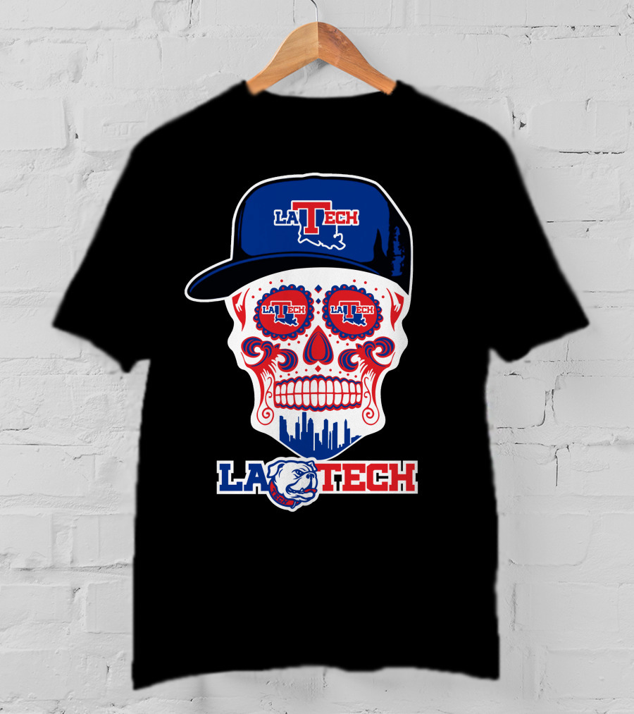 Louisiana Tech Bulldogs La Tech Skull T-Shirt