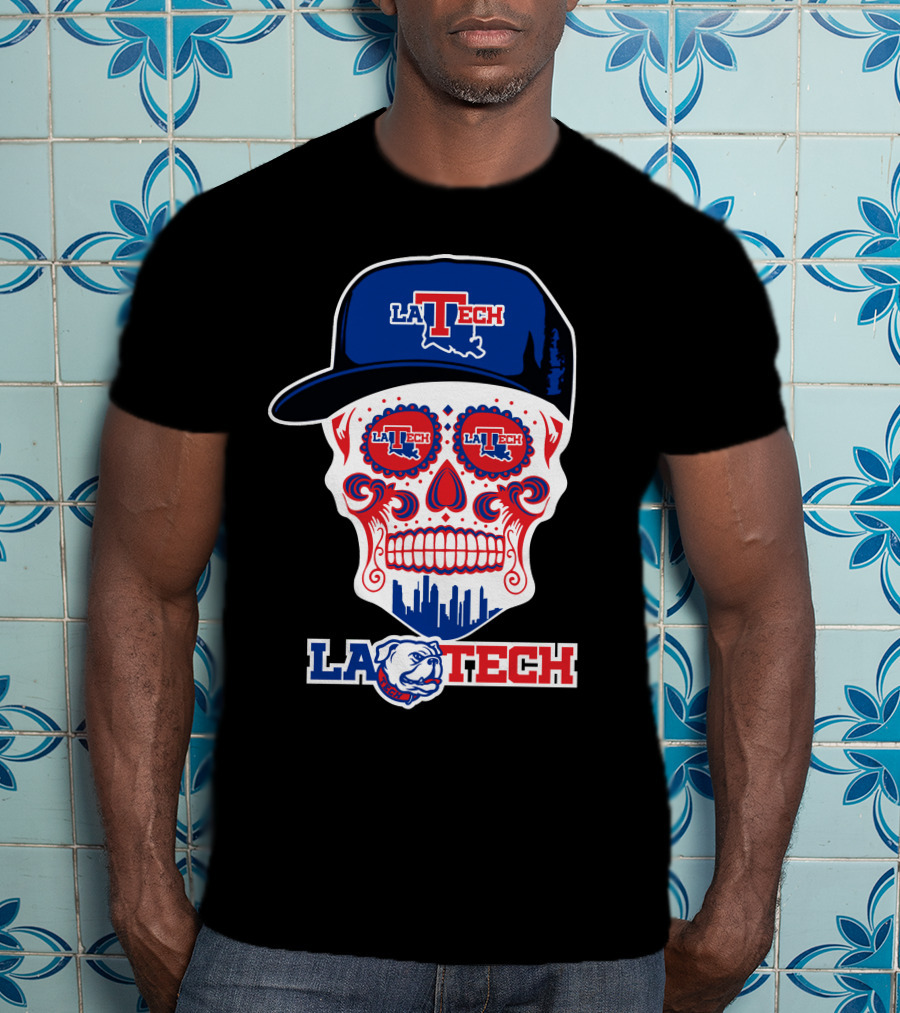 Louisiana Tech Bulldogs La Tech Skull T-Shirt