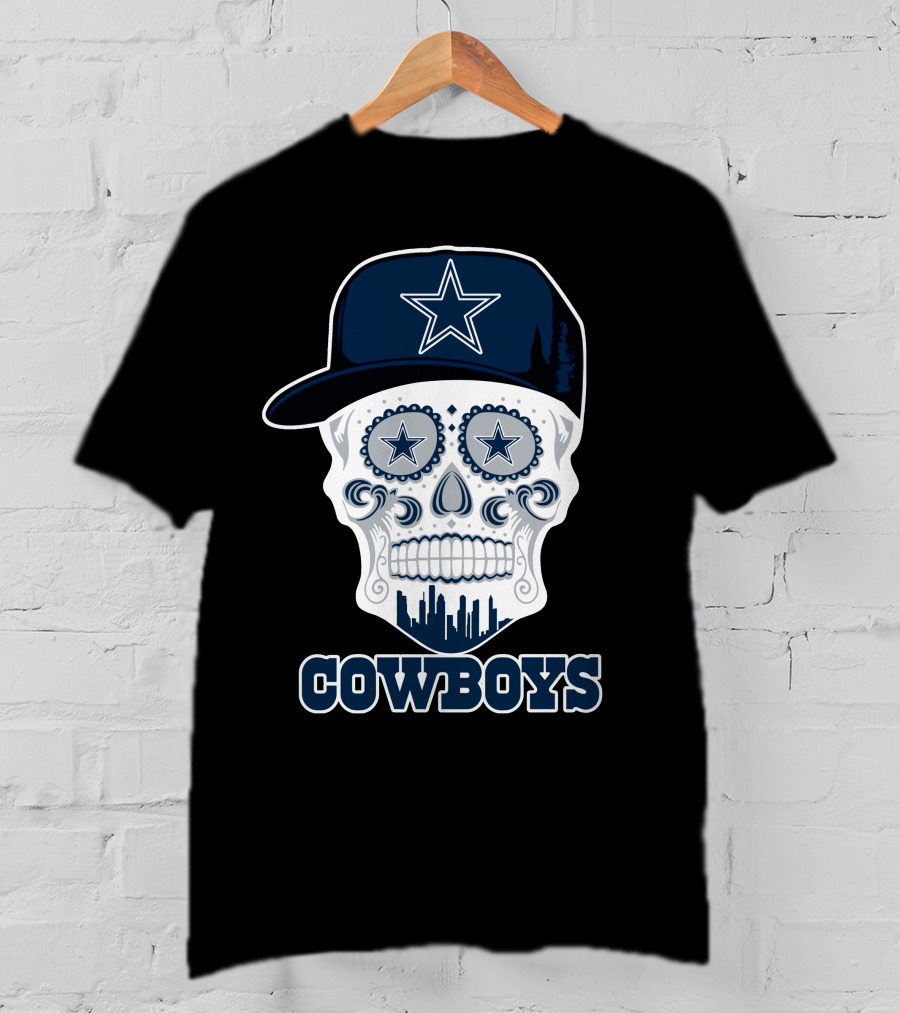 Cowboys Skull With Starry Hat T-Shirt