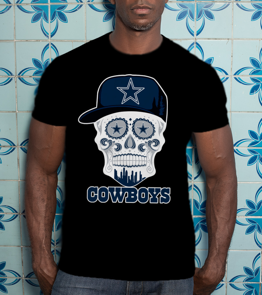 Cowboys Skull With Starry Hat T-Shirt