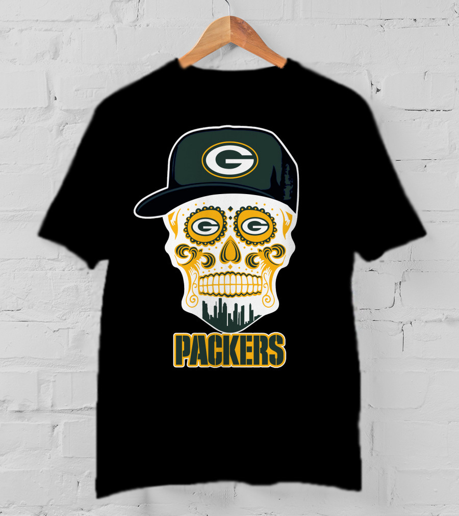 Packers Skull Green Bay Funny T-Shirt