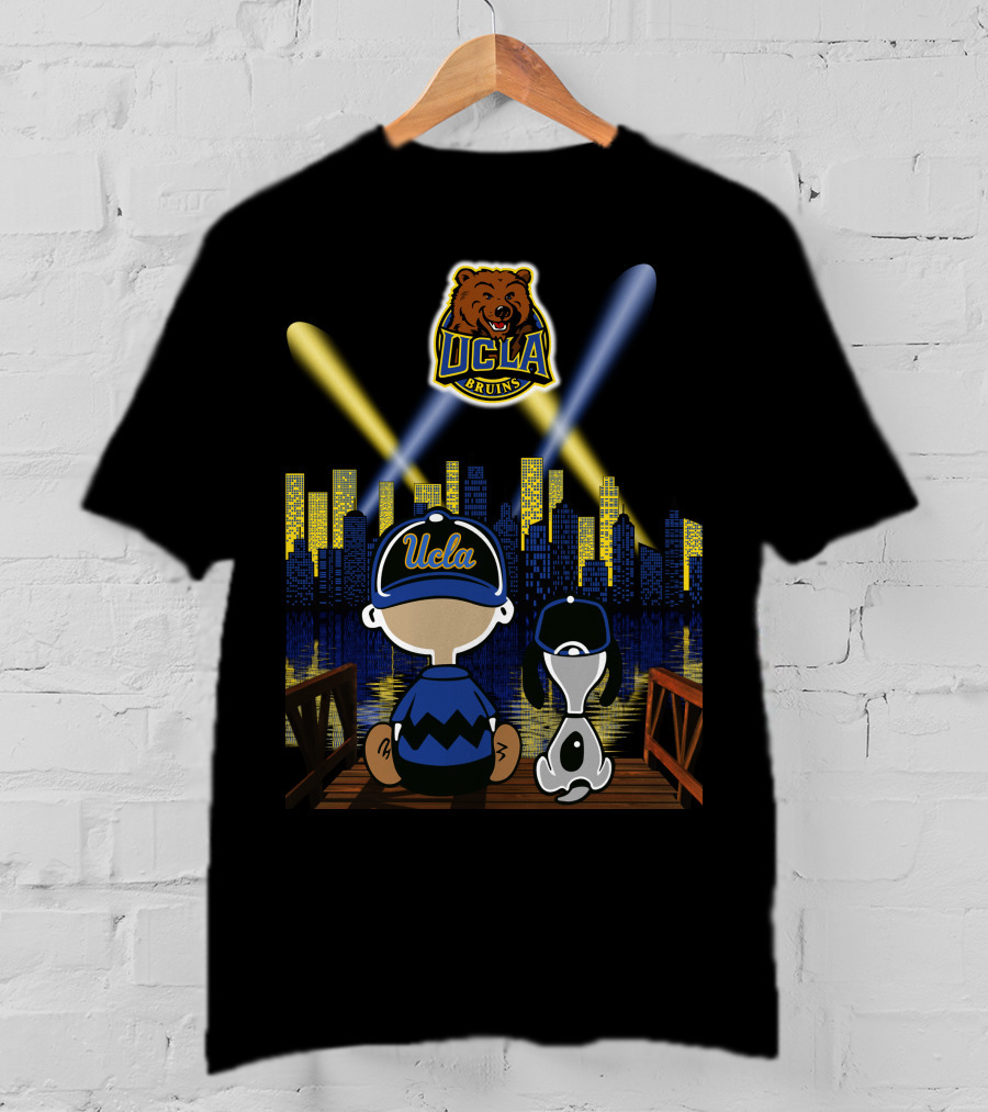Ucla Bruins Snoopy And Charlie Brown Cityscape Scene T-Shirt