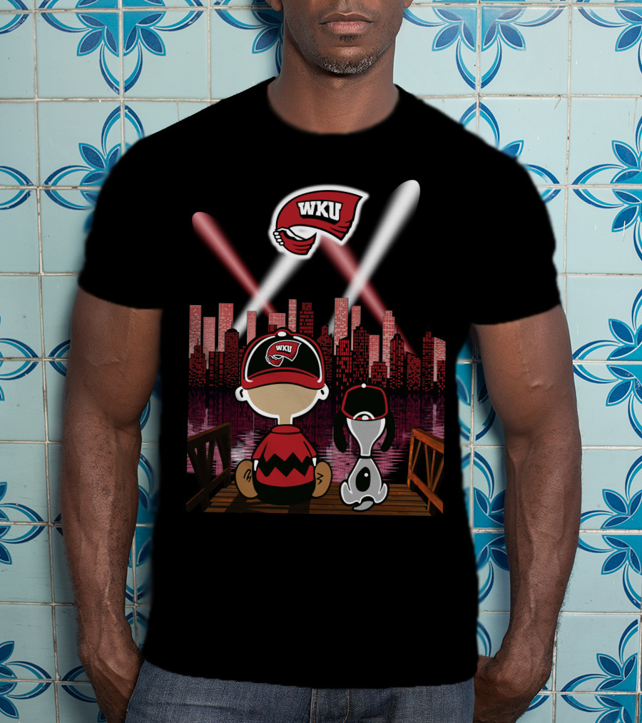 Wku Hilltoppers City Sky Night Western Kentucky Hilltoppers T-Shirt