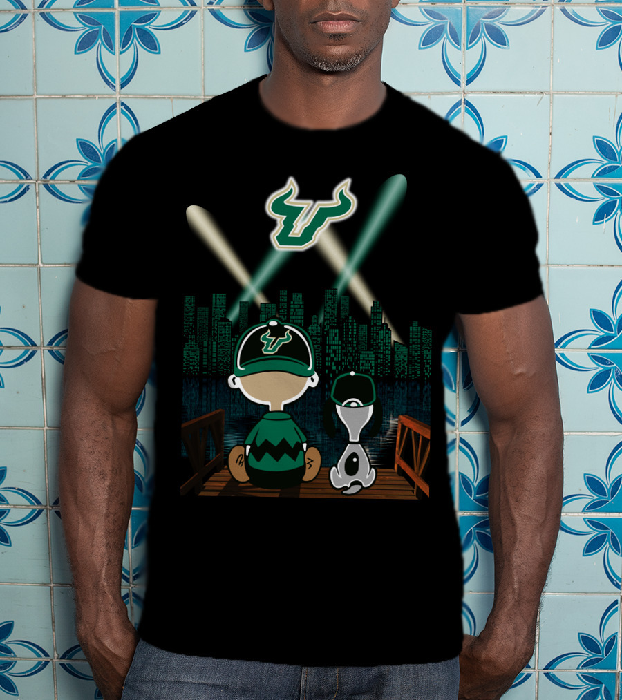 South Florida Bulls Nighttime Skyline Adventure T-Shirt