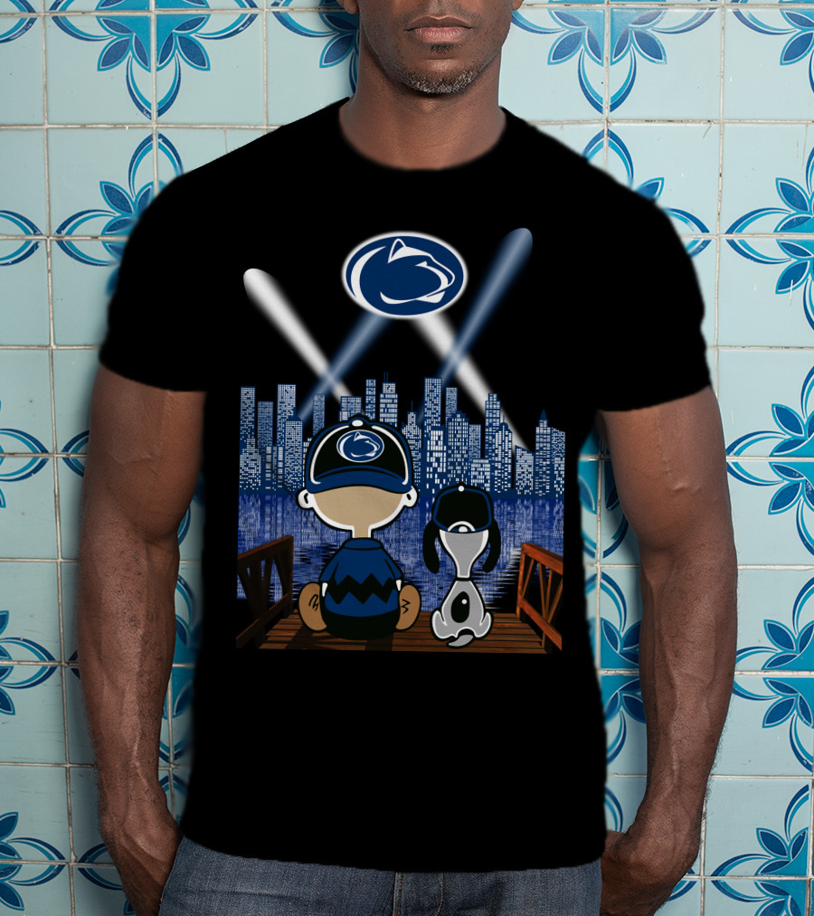 Penn State Nittany Lions Nighttime City Skyline Fans T-Shirt