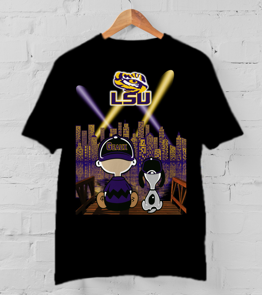Geaux Lsu Tigers 62 City Lights Night Skyline T-Shirt