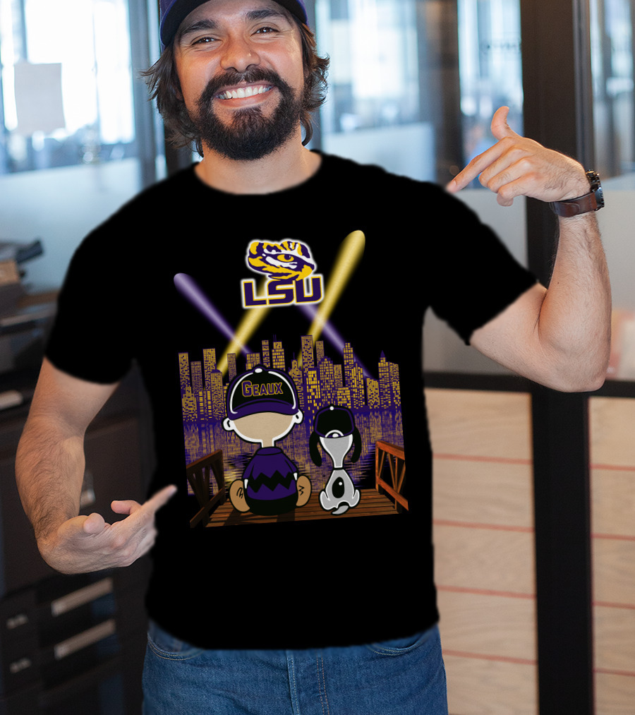 Geaux Lsu Tigers 62 City Lights Night Skyline T-Shirt