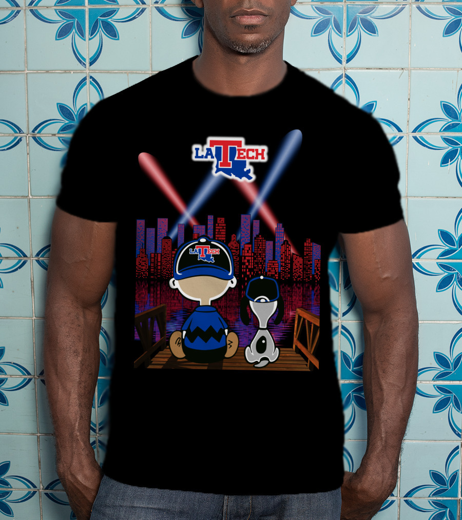 La Tech Bulldogs Skyline Rendezvous By Night T-Shirt