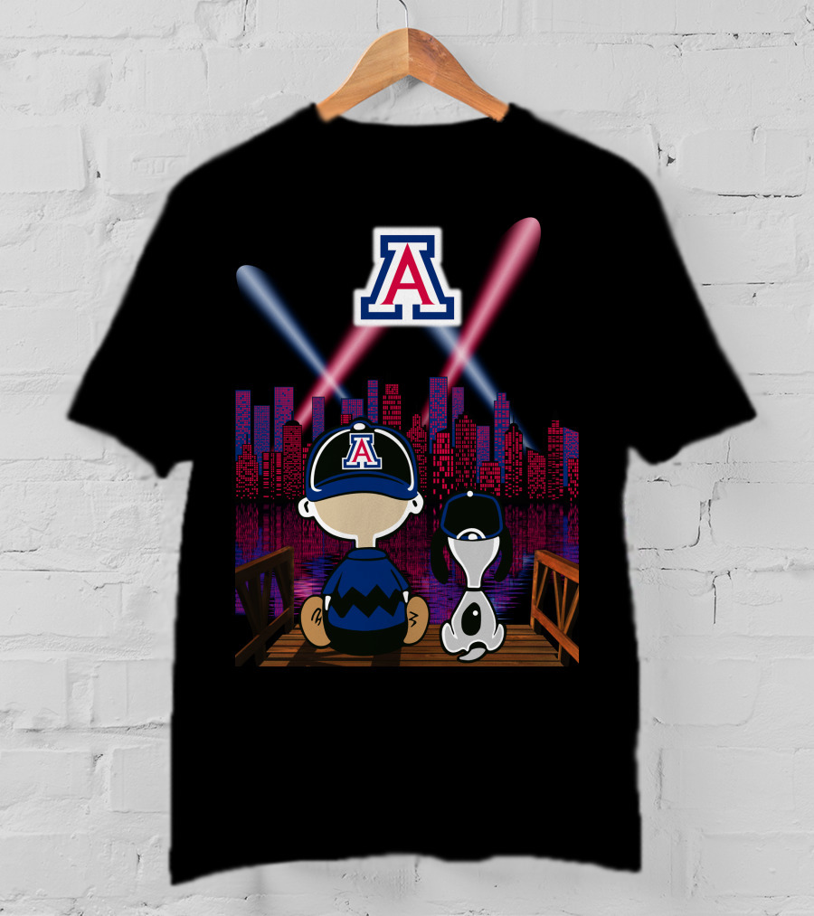 Arizona Wildcats '95 Night City Skyline Classic Scene T-Shirt
