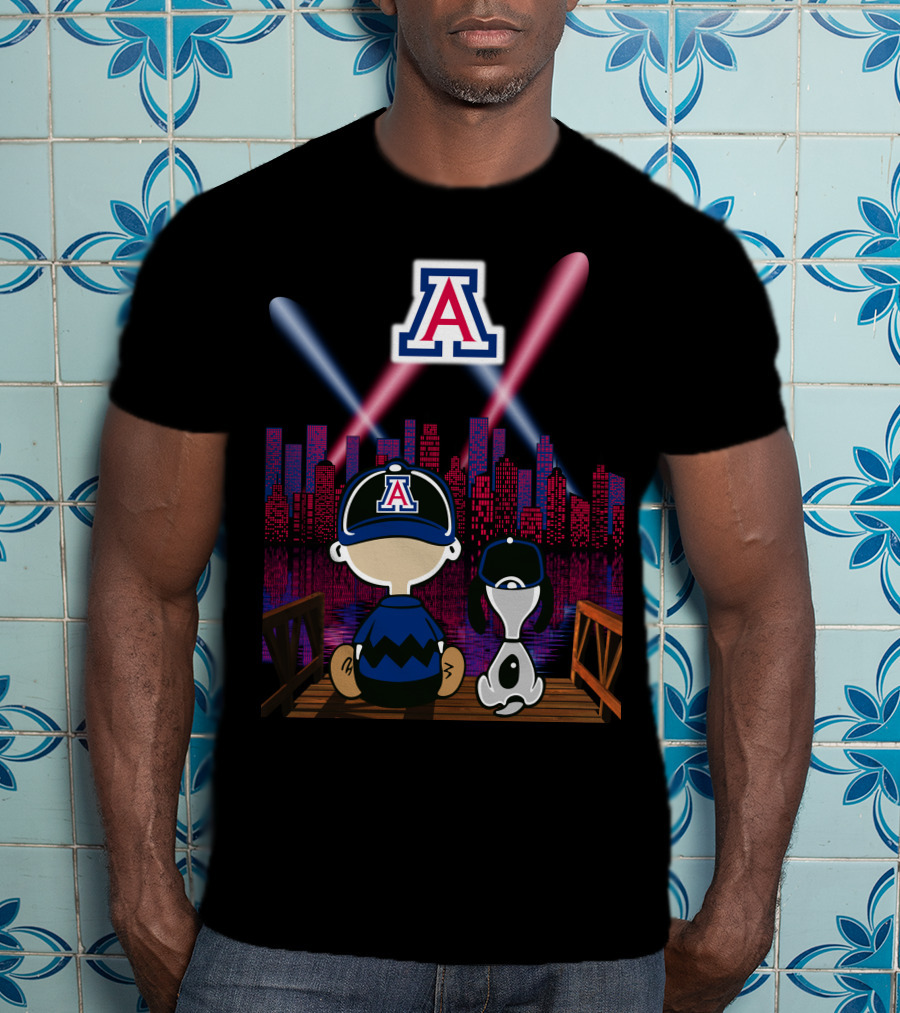 Arizona Wildcats '95 Night City Skyline Classic Scene T-Shirt