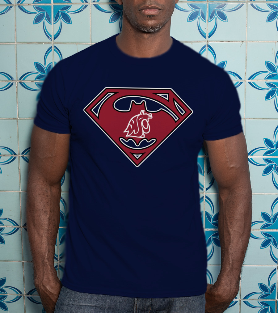 Superman Logo Washington State Cougars T-Shirt