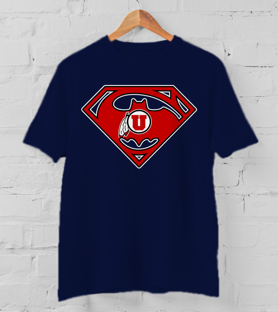 Utes Superman Batman Logo Fusion T-Shirt