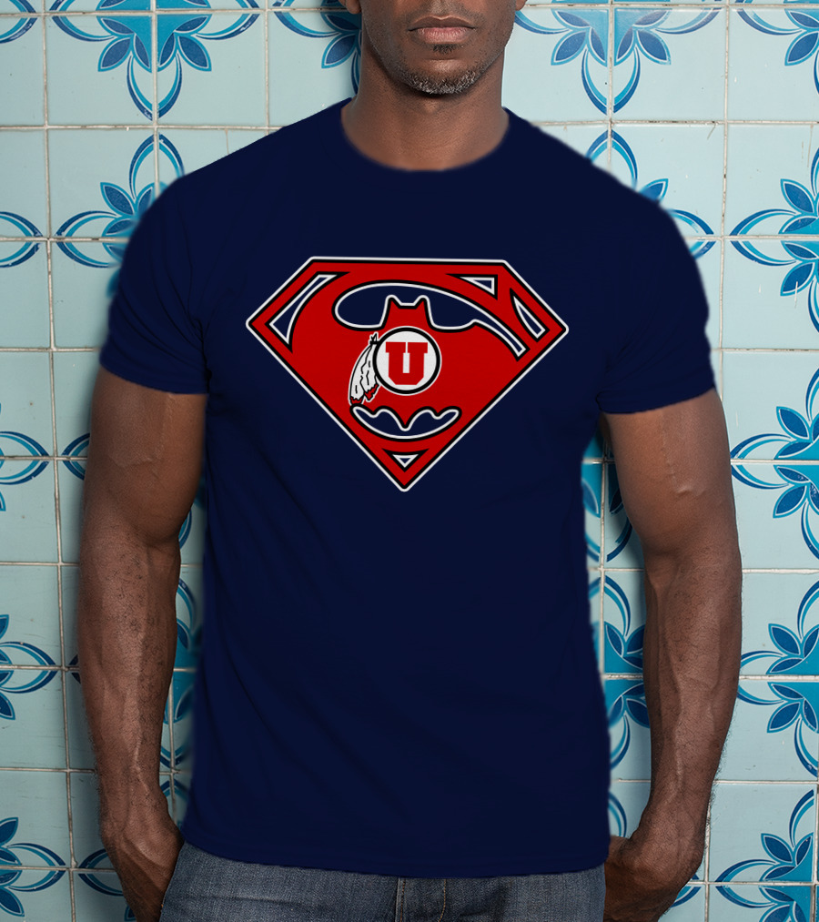 Utes Superman Batman Logo Fusion T-Shirt