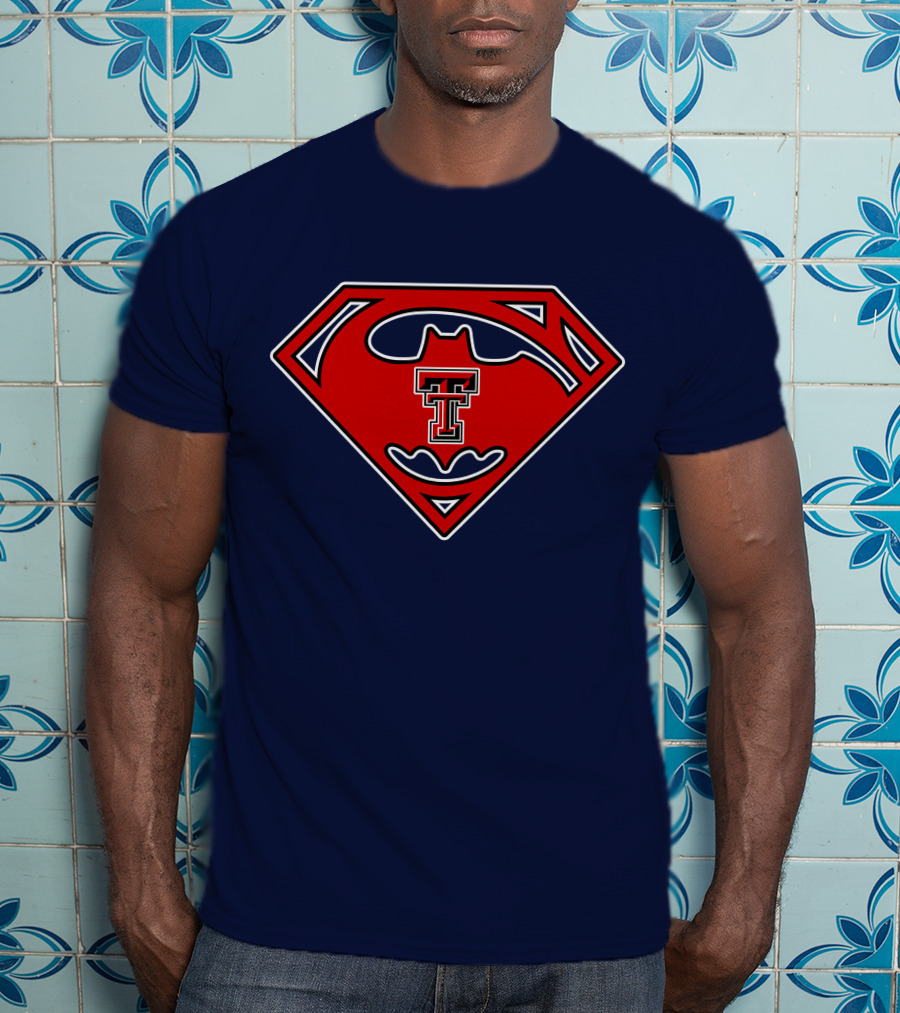 Texas Tech Red Raiders Superman Batman T-Shirt