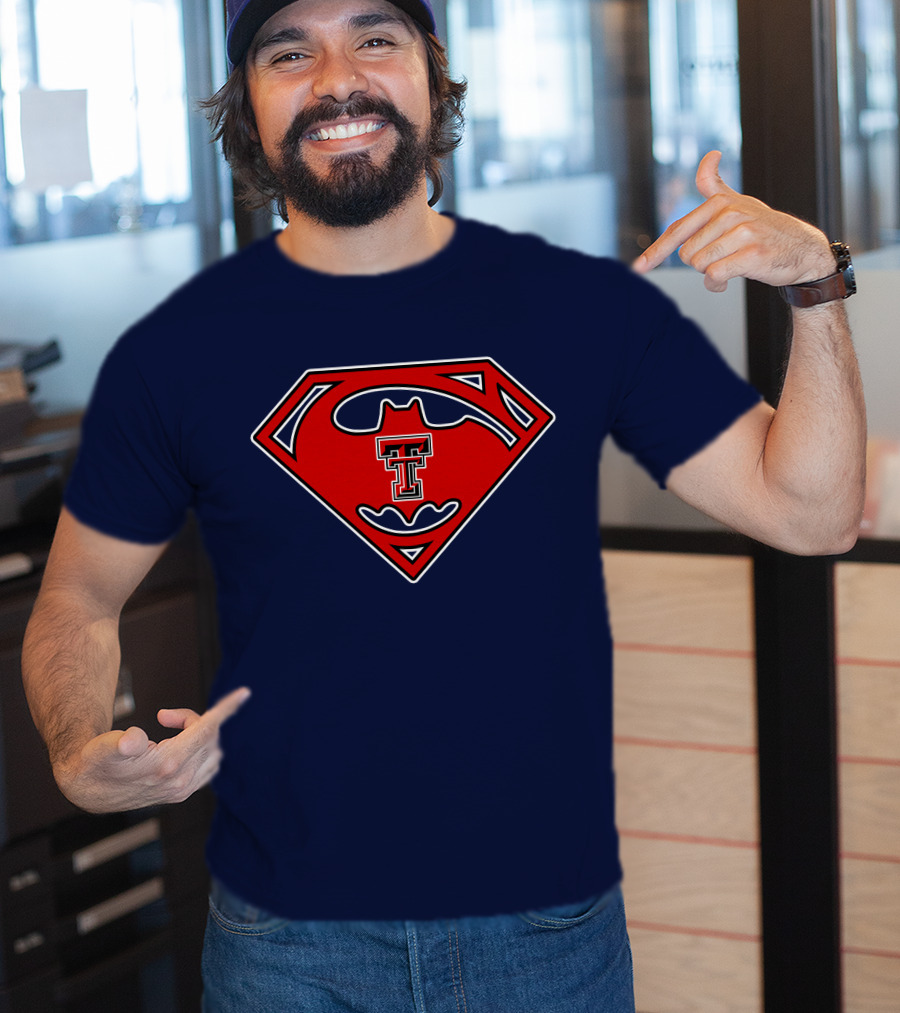 Texas Tech Red Raiders Superman Batman T-Shirt