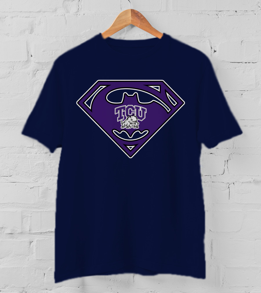 Tcu Horned Frogs Batman Superman T-Shirt