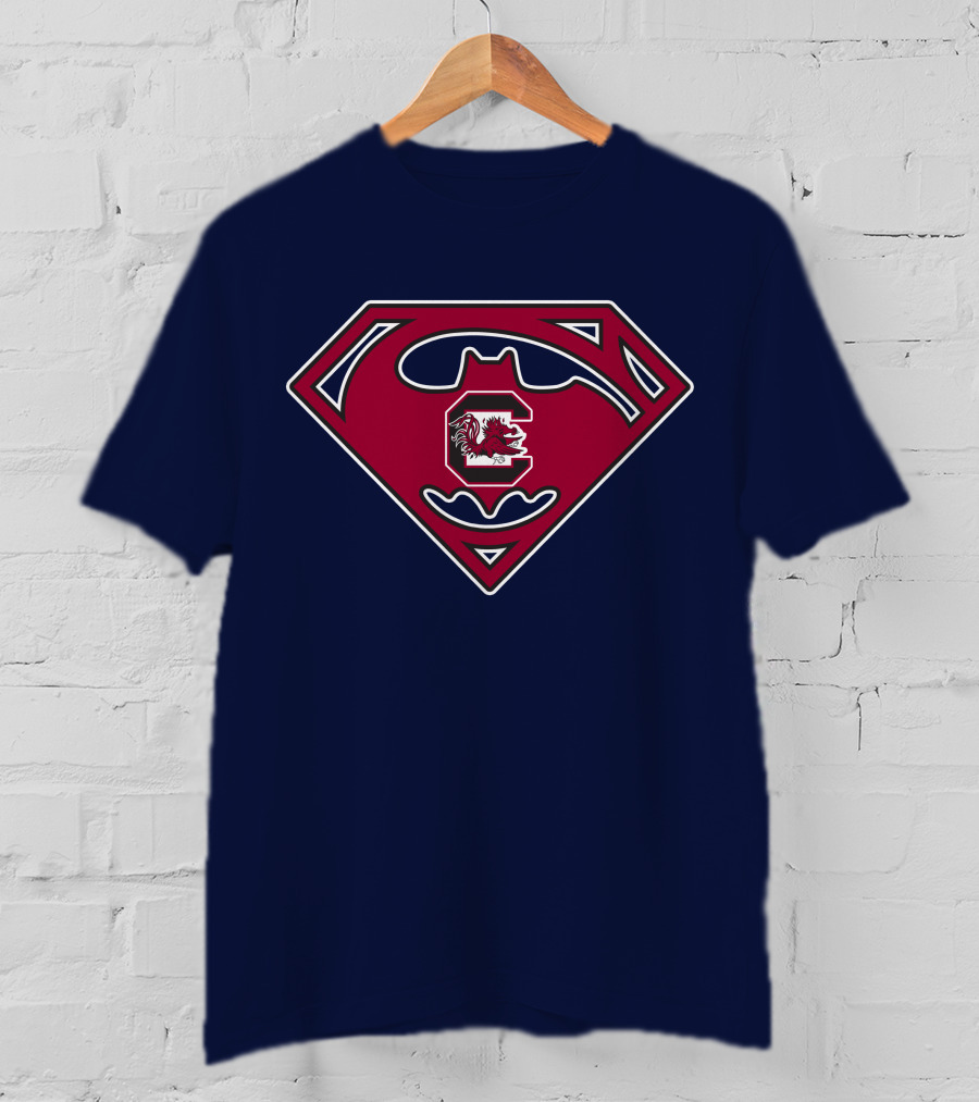 Superhero Shield South Carolina Gamecocks T-Shirt