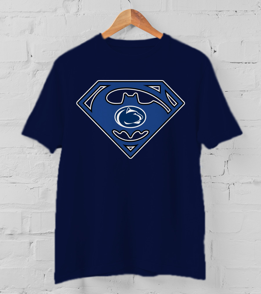 Penn State Nittany Lions Batman Superman Mashup T-Shirt
