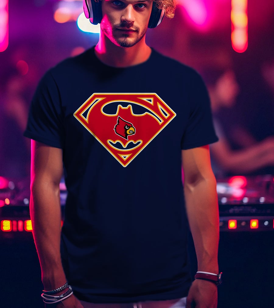 Louisville Cardinals Superman T-Shirt